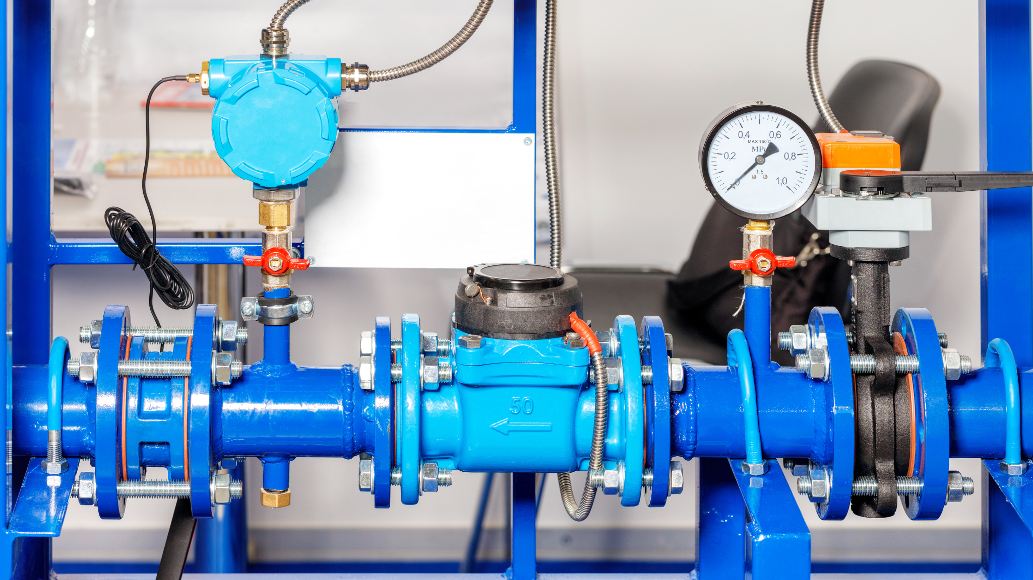 What is a closed loop system in an industrial setting with control valves, sensors, and feedback mechanisms